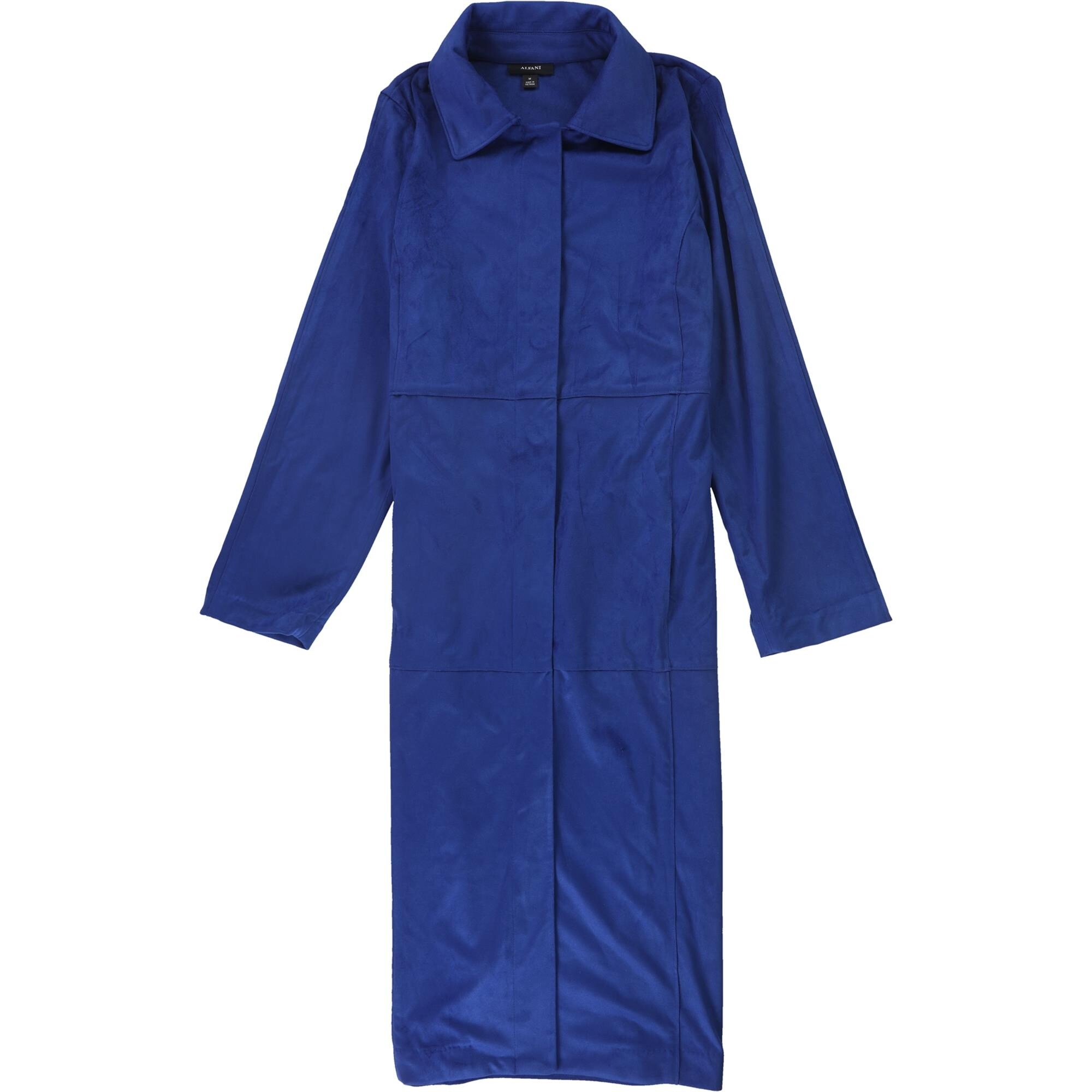 Alfani Womens Faux-Suede Jacket Maxi Dress,, Blue, Medium - Bed Bath &  Beyond - 41859830