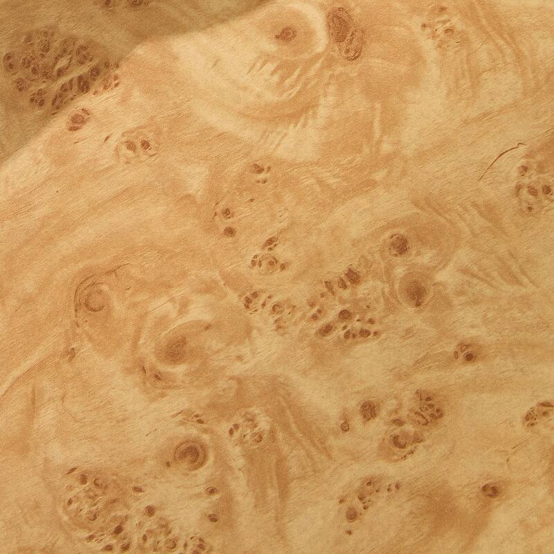 43.31 Inch Burl Wood Pattern Coffee Table,Rectangle Mid-Century Modern Table for Living Room