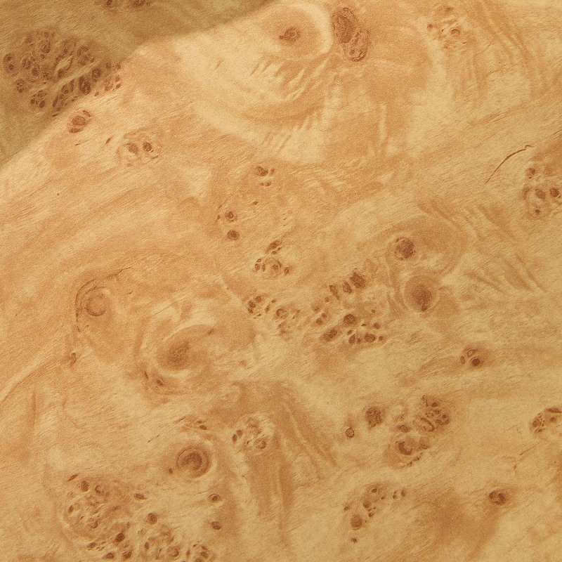 GDF Studio - Calera Mid-Century Modern Faux Burl Wood Coffee Table with Pedestal Base