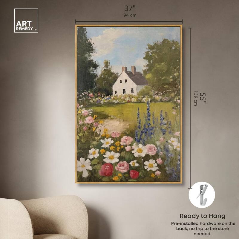 Floral Farmhouse I Canvas by Art Remedy