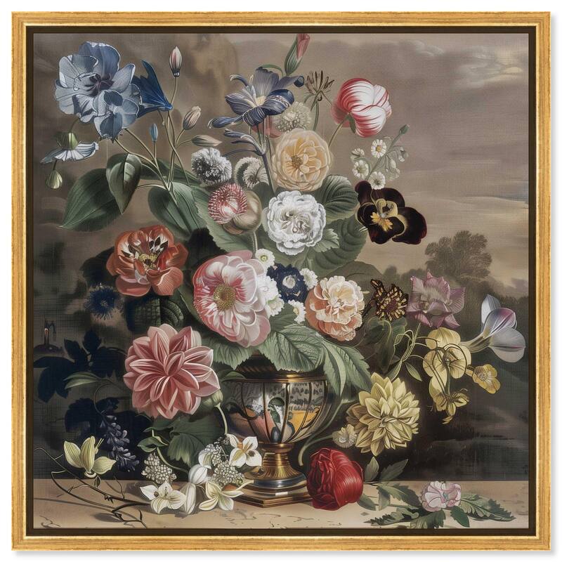 Classical Dream Vase II Canvas by Art Remedy - 16" x 16" - Gold