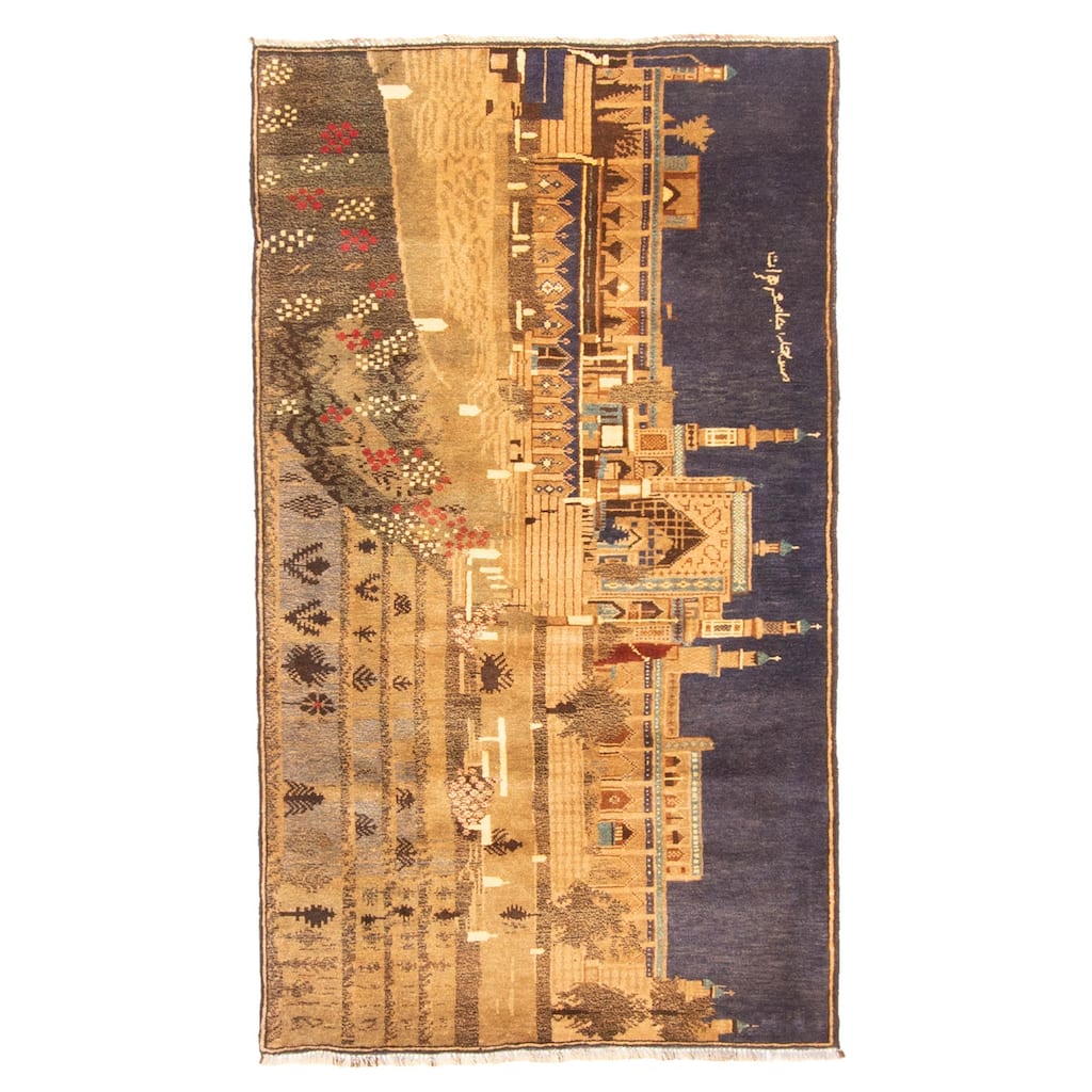 ECARPETGALLERY Hand-knotted Teimani Brown Wool Rug - 2'8 x 4'8