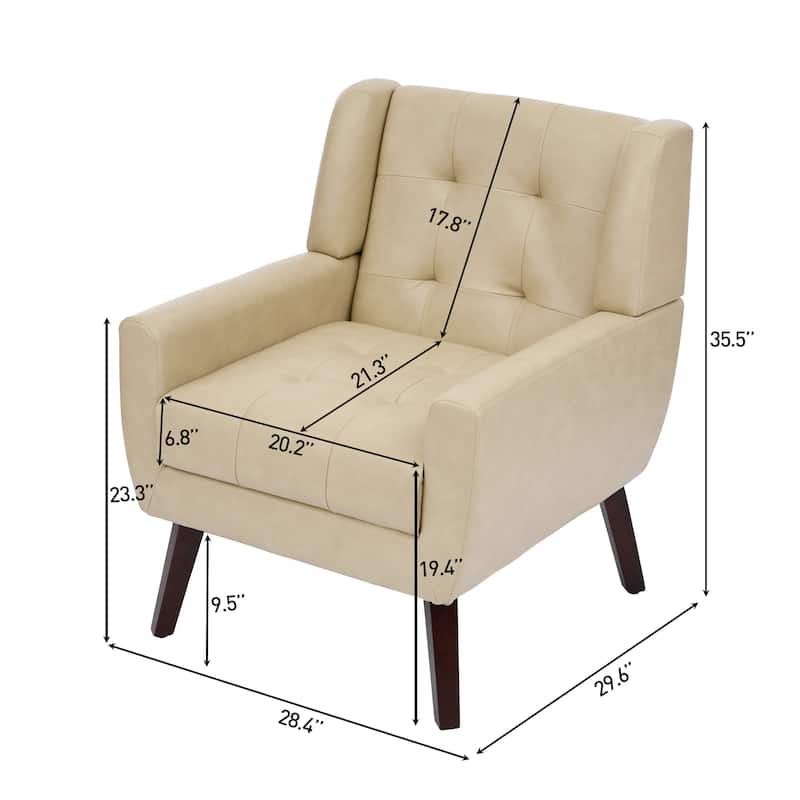 Tufted Arm Chair Upholstered Lounge Chair