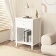preview thumbnail 8 of 18, Wooden Kids Nightstand with One Drawer and One Shelf