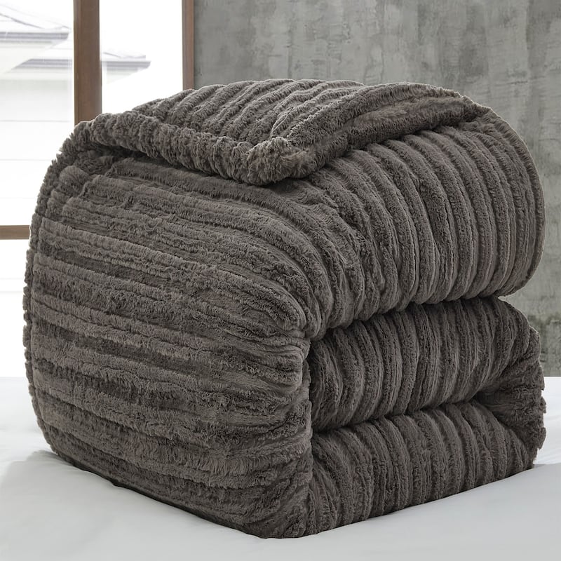 You're Makin Me Plush® - Coma Inducer® Oversized Comforter Set - Petrified Oak