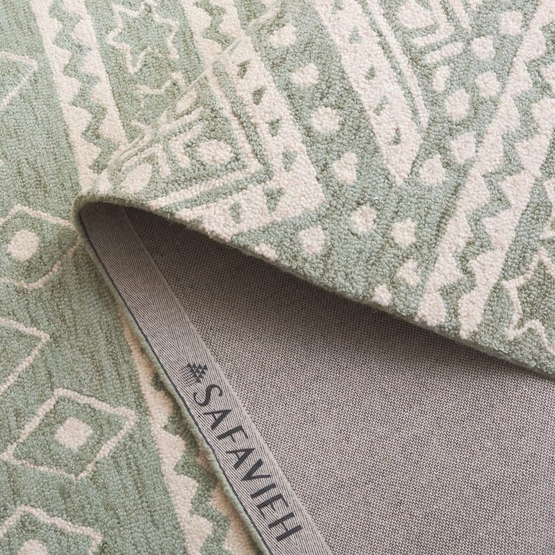 SAFAVIEH Handmade Micro-Loop Kobie Wool Rug