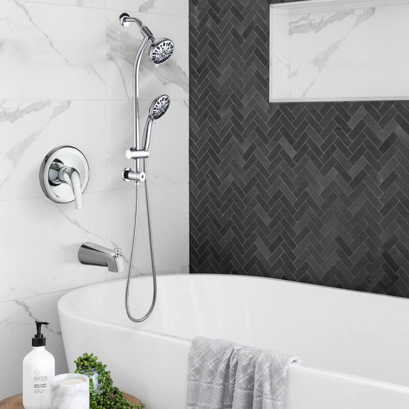 Tool-Free Shower Combo 7-Spray 1.8GPM