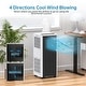 preview thumbnail 21 of 19, 8000 BTU Portable Air Conditioner with Dehumidifier Fan Window Installation Kit&Remote Control