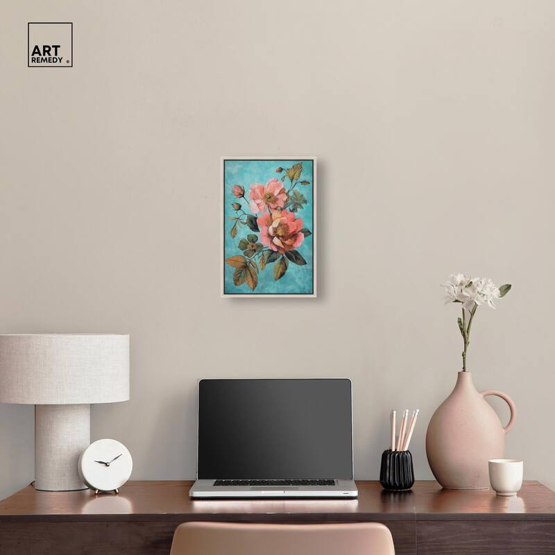 Floral Azure Ascent I Canvas by Art Remedy