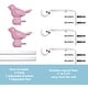 preview thumbnail 21 of 56, Cute Bird Finial Adjustable Decorative Designer Curtain Rod