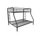 preview thumbnail 17 of 18, Avenue Greene Casey Twin over Full Metal Bunk Bed Black