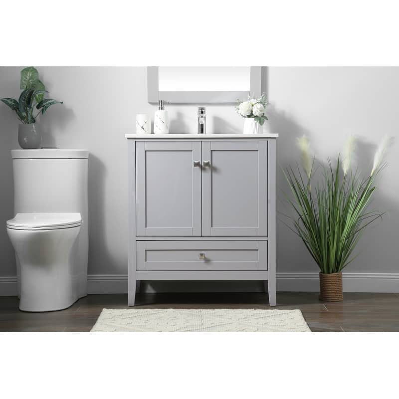 Elegant Lighting VF21130 Hamilton 30" Free Standing Single Basin