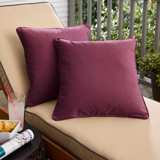 2" Thick Foam Outdoor Bench Cushion Sunbrella Canvas Iris Fabric 