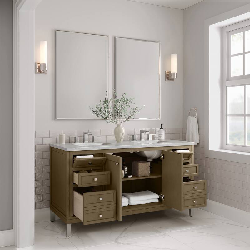 James Martin Vanities 503-V60D-3AF Chicago 60" Free Standing Double
