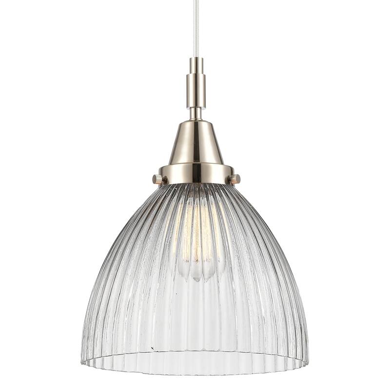 Innovations Lighting 447-1P-G222 Seneca Falls 10" Wide Mini Pendant - Polished Nickel
