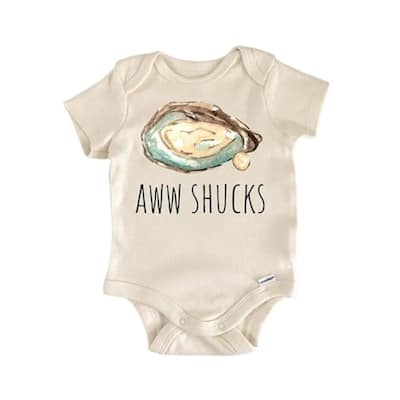 Oyster Clam Seafood Foodie - Baby Boy Girl Clothes Infant Bodysuit Funny Cute