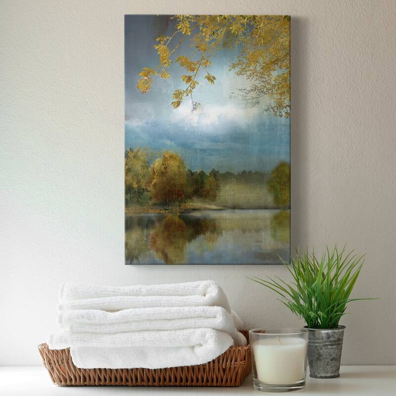 Golden Leaves Premium Gallery Wrapped Canvas - Ready to Hang