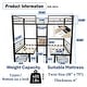 preview thumbnail 8 of 6, Twin over Twin Size Steel Loft Bunk Bed with Transformable Table Sets