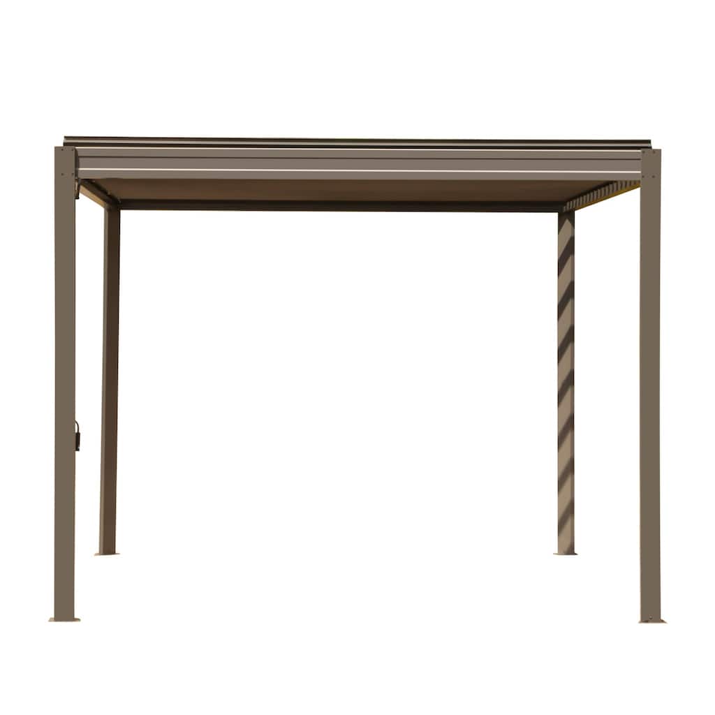 Stylish Louvered Aluminum Pergola 10X10FT with Adjustable Roof