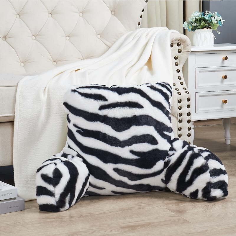 FauxFur Animal Pattern Reading Pillow Cover(Cover ONLY, NO INSERT)