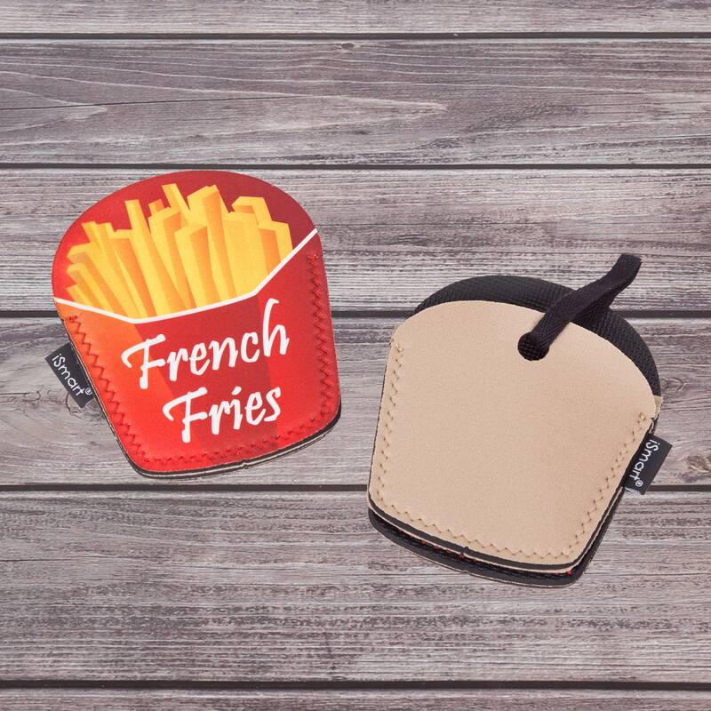 Creative Home Set of 2 (One Pair) French Fries Design Heat-Resistant Neoprene Oven Mitt - 5.2" x 5.7"