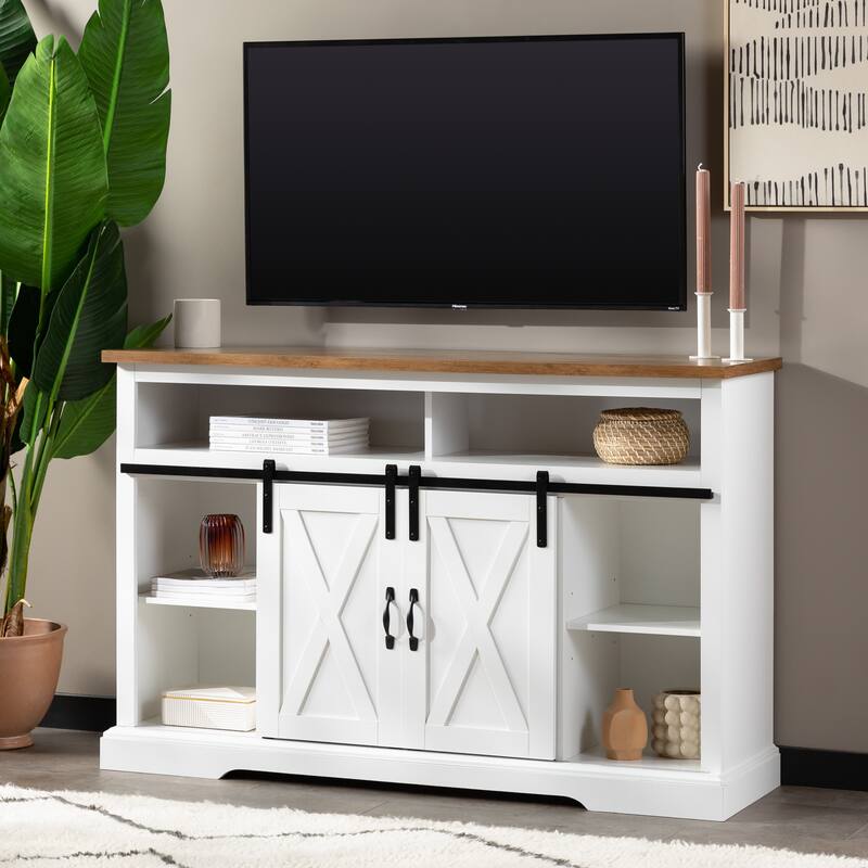 Middlebrook 52-inch Highboy Sliding Barn Door TV Stand