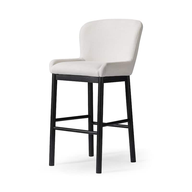 Maven Lane Gia Kitchen Dining Stool - Aged Black - Bar Height