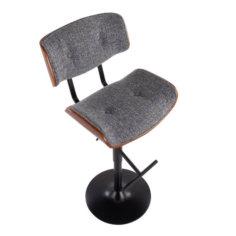 Carson Carrington Leksand Adjustable Bar Stool with Straight T Footrest (Set of 2)