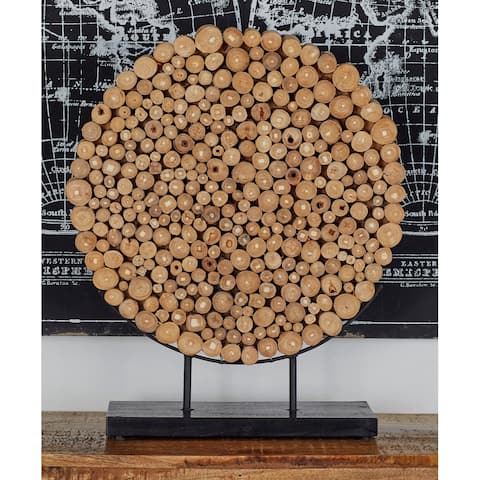Natural Brown Teak Contemporary Sculpture Abstract 24 x 19 x 8 - 19 x 8 x 24