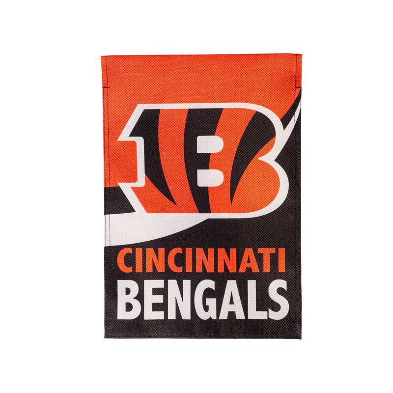 Cincinnati Bengals Burlap Flag Garden Size