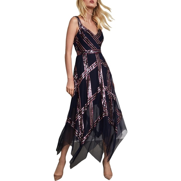 dark navy maxi dress