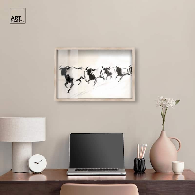 Bovine II Shadowbox by Art Remedy
