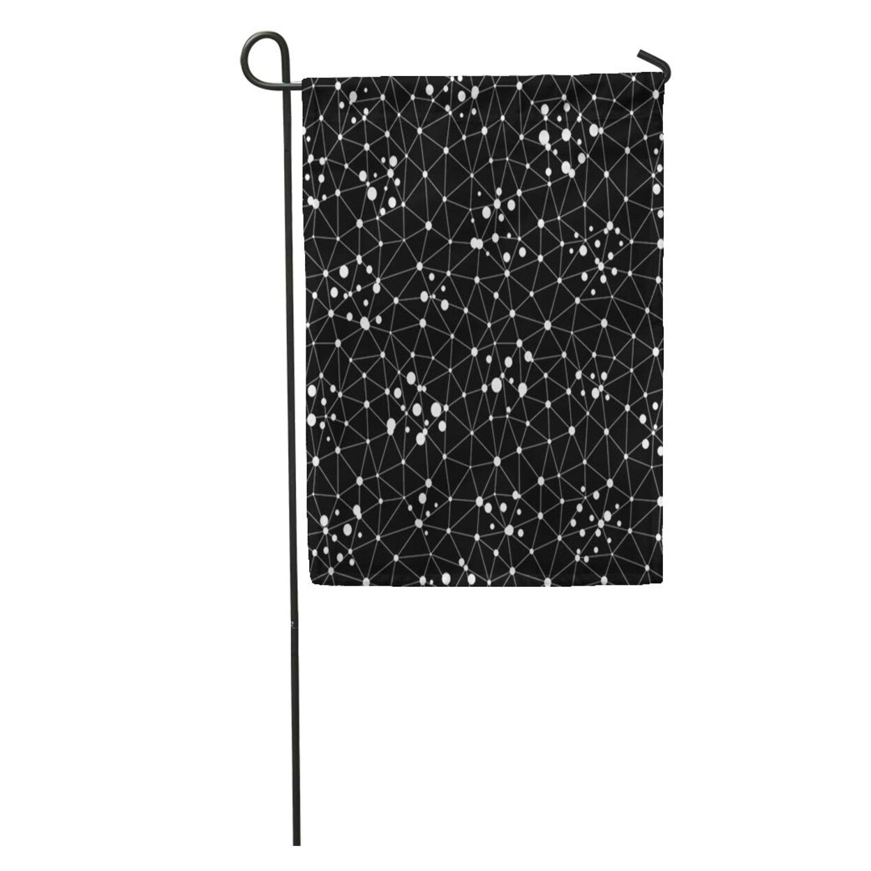Shop Monochrome Dark Abstract Thin Lines Chaotic Dots Digital