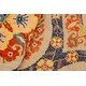 preview thumbnail 8 of 6, Modern Kafkaz Afton Gray/Blue Wool Rug (8'2 x 9'9) - 8' x 10'