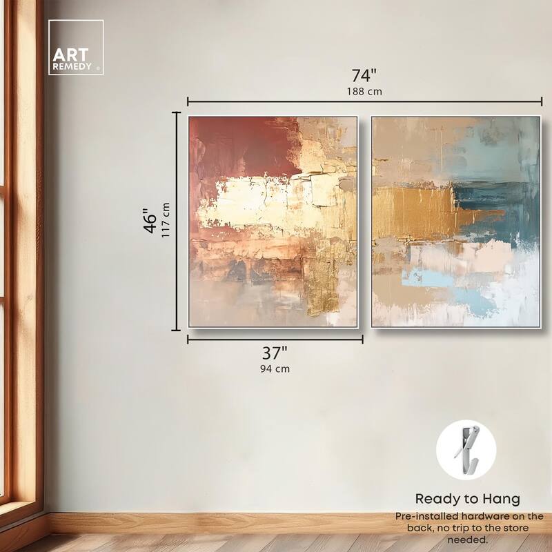 Earthy Glow V Canvas Set of 2 by Art Remedy