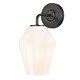 preview thumbnail 3 of 27, Light Society Clare Wall Sconce Black/Opal