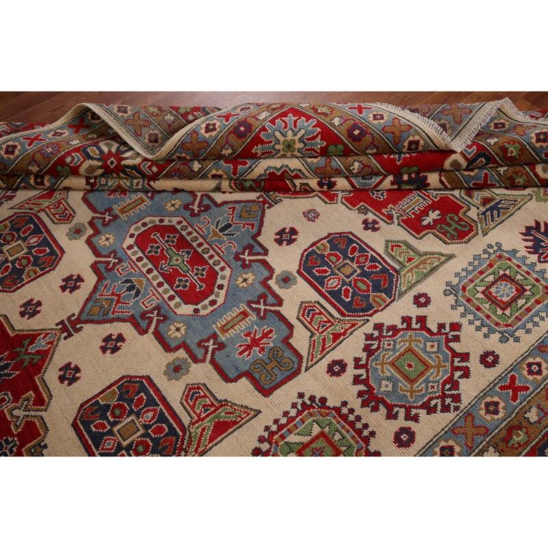 Kazak Oriental Area Rug Hand-Knotted Living Room Wool Carpet - 8'2" x 10'5"