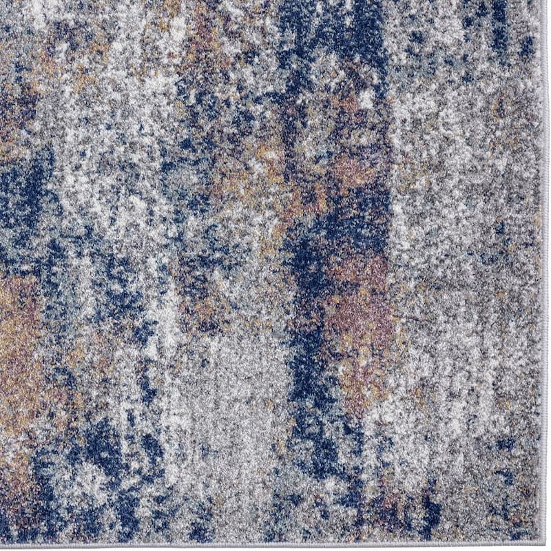 Luxe Weavers Hampstead Collection 941 Multi 8x10 Modern Area Rug - 8' x 10'/Surplus