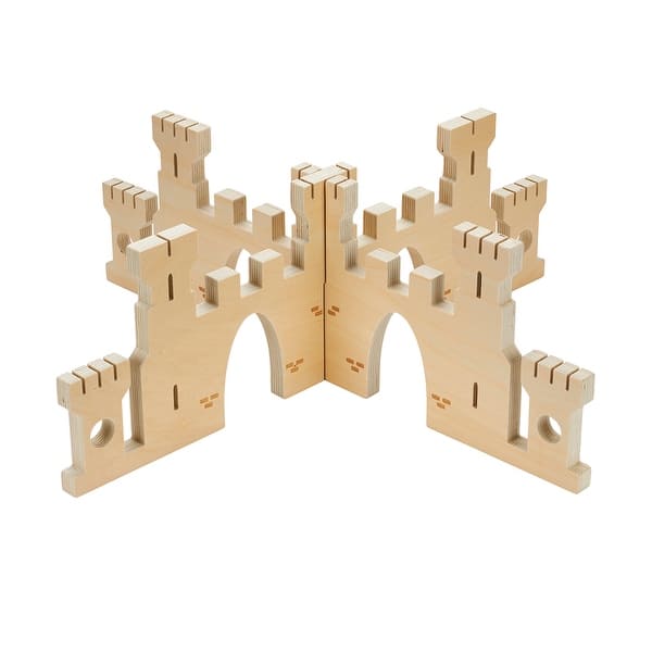 slide 2 of 5, TickiT Discovery Castle Dividers - Natural Natural - Kids