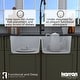 preview thumbnail 46 of 64, Karran Undermount Quartz 33 in. 50/50 Double Bowl Kitchen Sink Kit