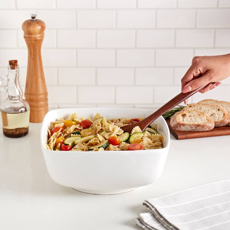 Denmark Tools for Cooks 10" White Ceramic Square Serving Bowl
