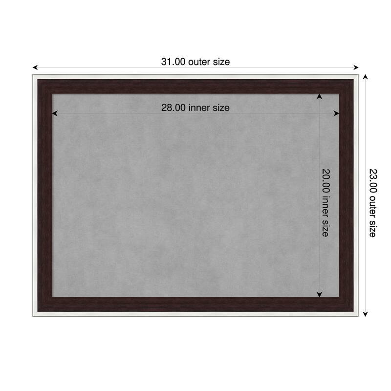 Amanti Art Maya Espresso Silver Framed - 31 x 23 in - Maya Espresso Silver