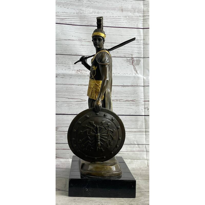 Odysseus Greek Warrior Roman Signed Bronze Art Sculpture Statue 16 Inches X 9.5 Inches