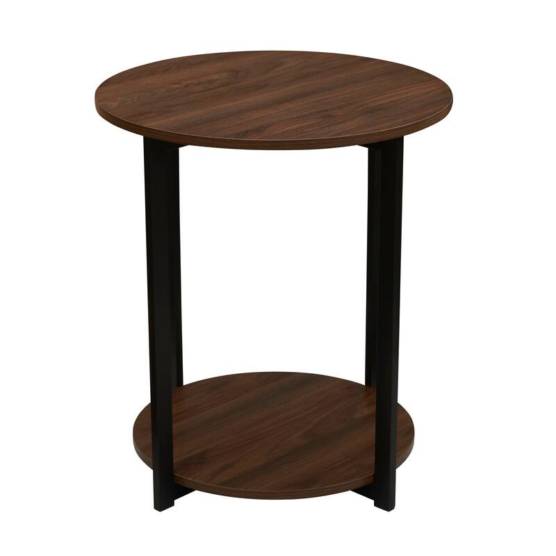 Jamestown Side End Table with Storage Shelf
