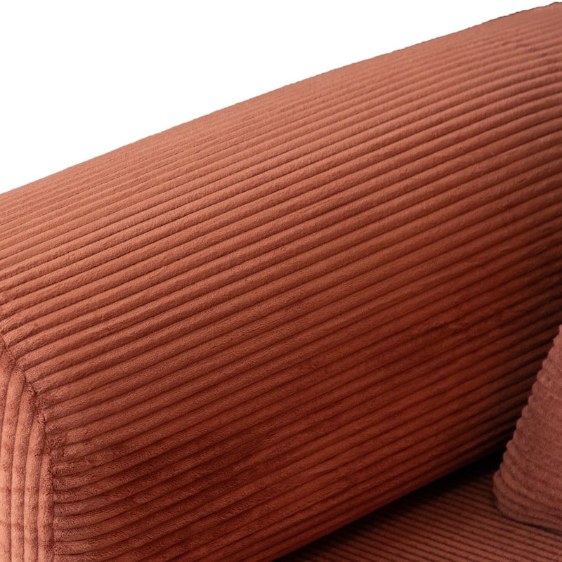 247 Shop At Home Sorai Modern Chenille Foam Modular Sofa with Pillows