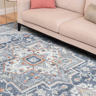 Allegra Oriental Medallion Indoor Area Rug