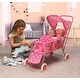 preview thumbnail 1 of 4, Badger Basket Folding Triple Doll Stroller - Pink/Polka Dots