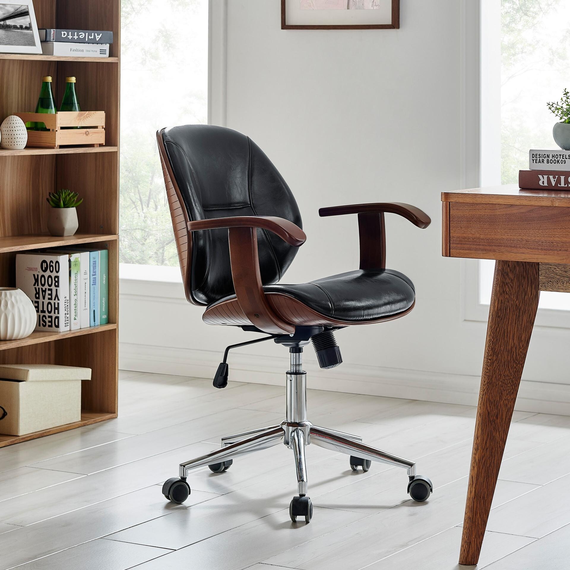 Bamboo desk chair sales