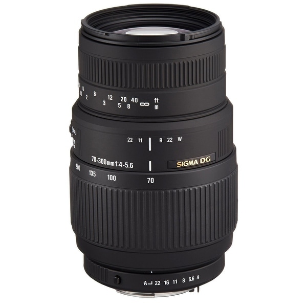 Sigma 70-300mm f/4-5.6 DG Macro Lens for Nikon F Mount Cameras - Black