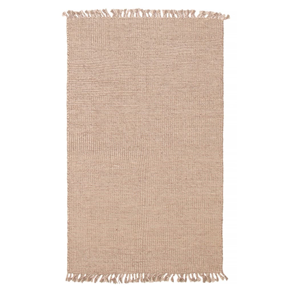 ECARPETGALLERY Braid weave Sienna Taupe Wool Rug - 5'0 x 8'0